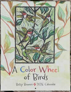 2026 Calendar, A Color Wheel of Birds