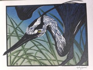 Greeting Card, Great Blue Heron