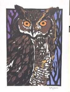 Greeting Card, Great Horned Owl