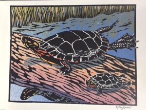 Greeting Card, painted-turtles