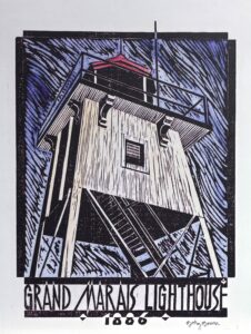 Greeting Card, Grand Marais Lighthouse